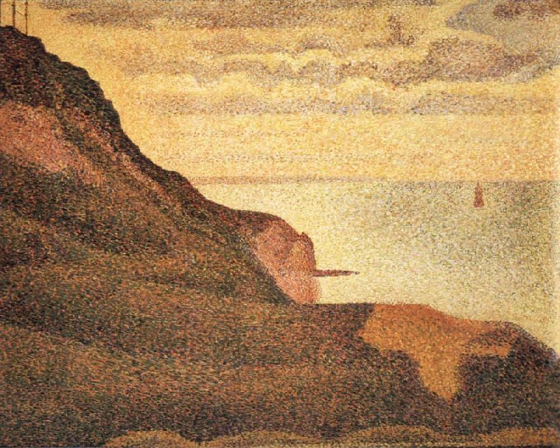 Georges Seurat Port-en-Bessin,Les Grues et la Percee
